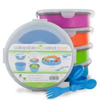 Eco Deluxe Collapsible Salad Bowl Assortment, School Supplies