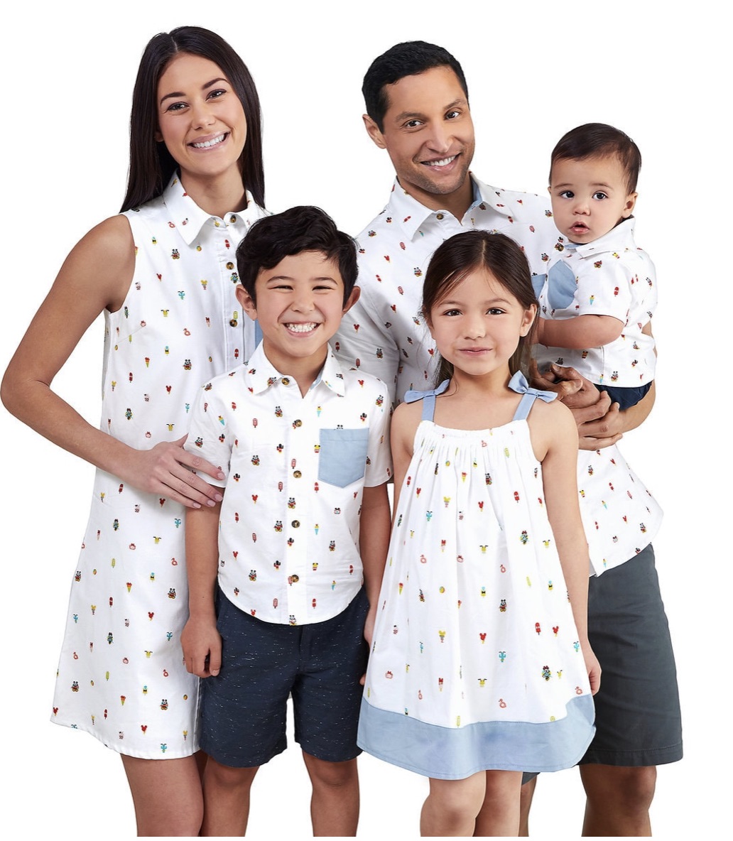 Matching family clothing clearance collections