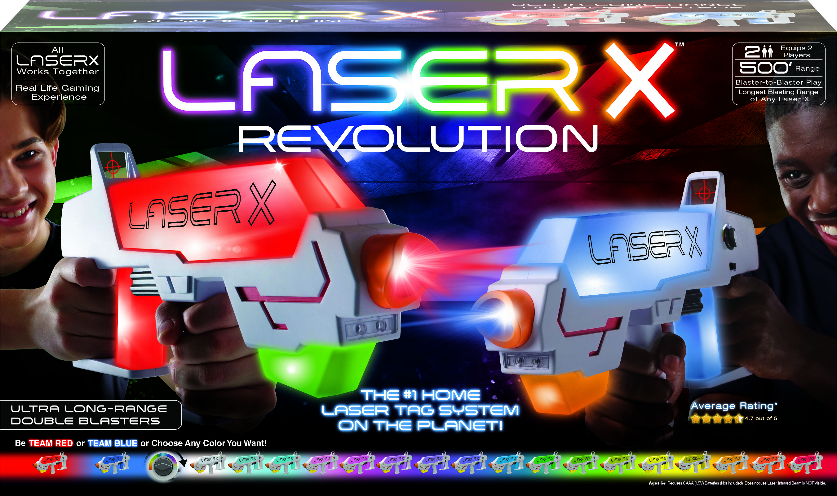 The 500' Range Laser X Tag Blasters - Hammacher Schlemmer