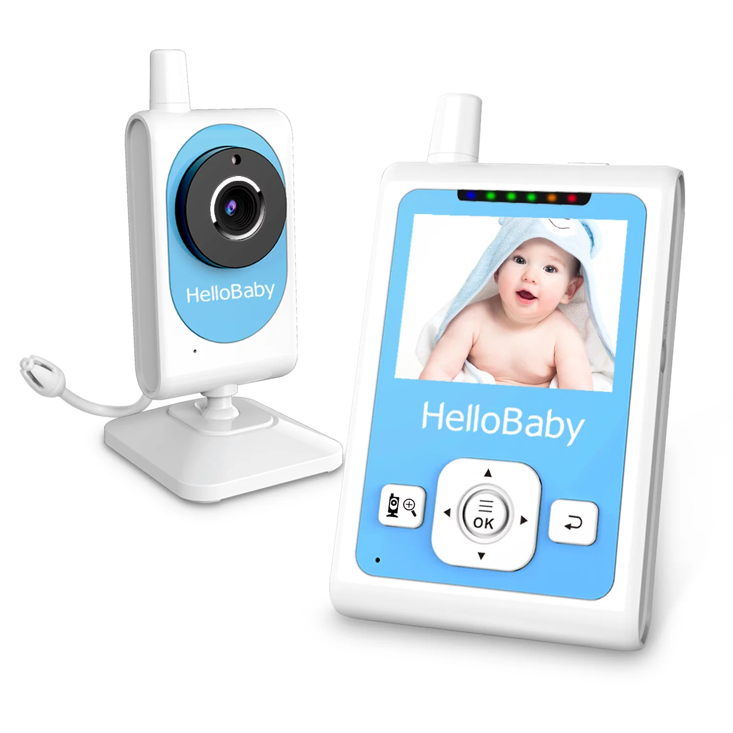 HelloBaby Baby Monitor, Baby Monitor with Camera and Audio - Video Baby  Monitor